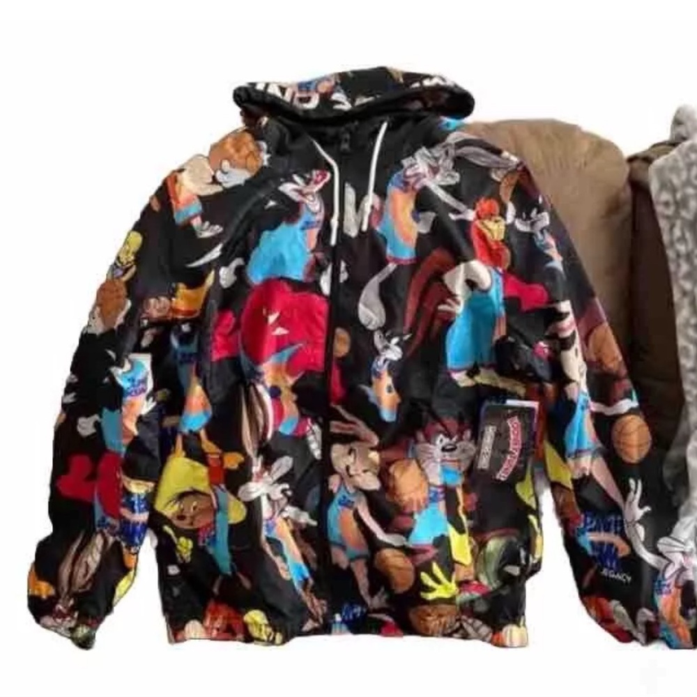 Members Only Space Jam A New Legacy Looney Tunes Hood Jacket Unisex Windbreaker